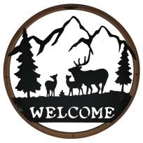 Backyard Expressions Wilderness Welcome Wall Art, 911962, 24 IN