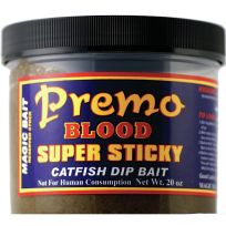 Magic Bait Premo - Blood Super Sticky Catfish Dip Bait, 11-6, 20 OZ