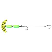 Mack's Lure Cha Cha Crawler Rig Floating Spinner, 60054, Chartreuse / Black, #4