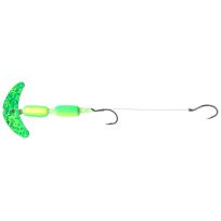 Mack's Lure Cha Cha Crawler Rig Floating Spinner, 60056, Green Sparkle, #4