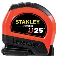 Stanley High Visibility Magnetic LEVERLOCK Tape Measure, STHT30818S, 25 FT