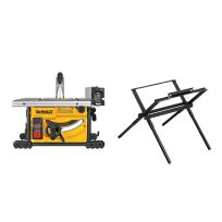 DEWALT 8-1/4 IN Compact Jobsite Table Saw with Stand, DWE7485WS
