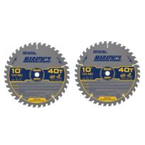 Irwin 40T Saw Blade, 2-pack, IWAS1040CMB, 10 IN