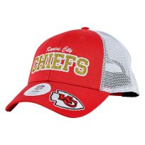 NFL Chiefs Victortia Womens Mesh Back Cap, JU06, Red, One Size Fits Most