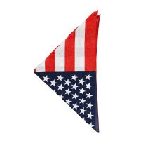 The Bandanna Company American Flag, B22AME-000114, Red / White / Blue, 22 IN x 22 IN