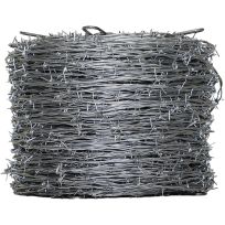 OKBRAND Galvanized Barbed Wire, 4-Point, Premium 12.5 Gage, 1320 FT, 0105-0