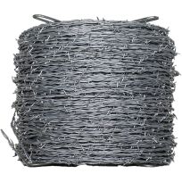OKBRAND Galvanized Barbed Wire, 2-Point, Premium 12.5 Gauge, 1320 FT, 0100-0