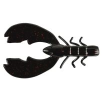 Berkley PowerBait® Chigger Craw, Black Red Fleck, 1307366, 4 IN