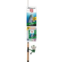Shakespeare Catch More Fish™ Trout Spinning Rod & Reel, 5'6" 2-Piece, Ultra Light, CMF2TROUT, Green