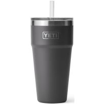 YETI® Rambler® Tumbler with Straw Lid, 21071501189, Charcoal, 26 OZ