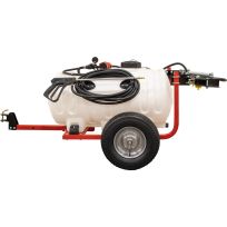Fimco Lawn and Garden Trailer Sprayer with 2.4 GPM pump and 4 Nozzle Boom, 5303635, 45 Gallon
