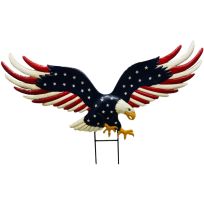 Cheap Carls USA Eagle on Two Poles, 24 IN x 32 IN, 903-00168