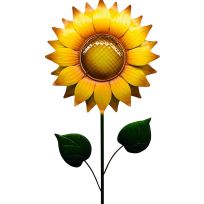 Cheap Carls Sunflower with glass on Pole, 52 IN x 14 IN, 903-00181