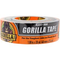 GORILLA® Duct Tape, 105629, Black, 30 YD