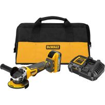 DEWALT 20V MAX* XR® Brushless Cordless 4-1/2 in. Paddle Switch Small Angle Grinder Kit, DCG413H1