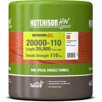 Hutchison Western Round Bale Twine, 110# Knot Strength, TA205-002-4000, Rust, 20000 FT