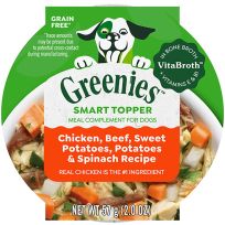 Greenies Smart Topper Wet Mix-In for Dogs, Chicken, Beef, Sweet Potatoes, Potatoes & Spinach Recipe, 471-617-15, 2 OZ