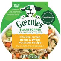 Greenies Smart Topper Wet Mix-In for Dogs, Chicken, Green Beans & Sweet Potatoes Recipe, 471-615-15, 2 OZ