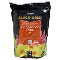 Sungro® Black Gold® Natural & Organic Canadian Sphagnum Peat Moss Plus, 1410403 8 QT P, 8 Quart