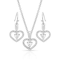 Montana Silversmiths Straight to the Heart Arrow Jewelry Set, JS3198