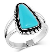 Montana Silversmiths Ways of the West Turquoise Ring, RG5485