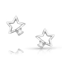 Montana Silversmiths Single Star Crystal Earrings, ER5798
