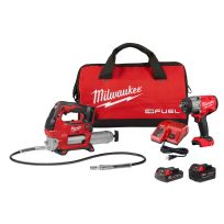 Milwaukee Tool M18 FUEL™ 1/2" HTIW with Friction Ring & Grease Gun Combo Kit, 2967-22GG