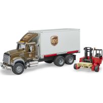 Bruder Toys MACK Granite UPS logistcs Truck with Forklift, 2828