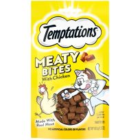Temptations™ Meaty Bites Soft and Savory Cat Treats, Chicken, 10224497, 1.5 OZ Bag