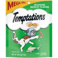 Temptations™ Classic Crunchy and Soft Cat Treats, Seafood, 474-324-15, 6.3 OZ Bag