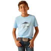 Ariat® Boy's Bowtire Retro Stripe Short Sleeve T-Shirt