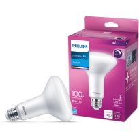 Philips Extra-Light LED 15W (100W equiv) BR30 Dimmable Bulb, Daylight, 571463