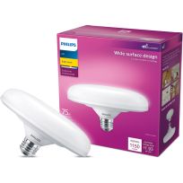 Philips LED 16W (75W equiv) Frosted Wide-Surface UFO Light Bulb, Daylight, 576990