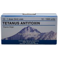 Colorado Serum Company Tetanus Anititoxin 1500IU, 18412200, 5 mL