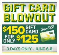 Bomgaars Gift Card Blow Out!!!!  $150 for $125. June 6-7-8 2025
