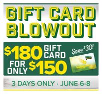 Bomgaars Gift Card Blow Out!!!!  $180 for $150. June 6-7-8 2025