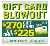 Bomgaars Gift Card Blow Out!!!!  $270 for $225. June 6-7-8 2025