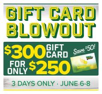 Bomgaars Gift Card Blow Out!!!!  $300 for $250. June 6-7-8 2025