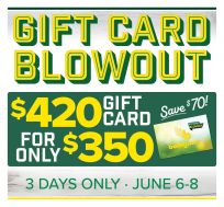 Bomgaars Gift Card Blow Out!!!!  $420 for $350. June 6-7-8 2025