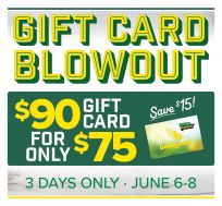 Bomgaars Gift Card Blow Out!!!!  $90 for $75. June 6-7-8 2025