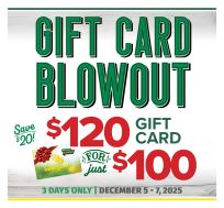 Bomgaars Gift Card Blow Out!!!! $120 for $100. December 5-6-7 2025