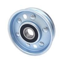 Phoenix Flat Idler Pulley 3 IN Flat Dia. 5/8 IN Bore Steel, 31300075