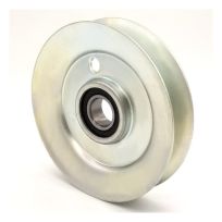 Phoenix V-Groove Idler Pulley  4 IN Dia. 5/8 IN Bore  Steel, 35400063