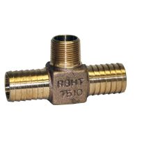 Merrill No Lead Hydrant Tee Insert  X 3/4 IN Mip X 1 IN Insert, RBHTNL7510