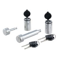 CURT® Hitch & Coupler Lock Set (2 IN Receiver, 7/8 IN Latch), 23526