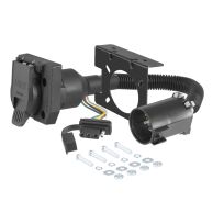CURT® Dual-Output 7 & 4-Way Connector (Plugs into USCAR), 55774