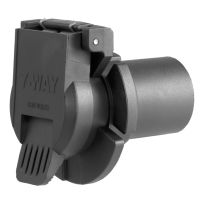 CURT® Replacement OE 7-Way RV Blade Socket (Twists into USCAR), 56415