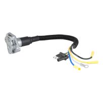 CURT® Electrical Adapter (4-Way Flat Vehicle to 6-Way Round Trailer), 57183