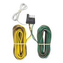 CURT® 4-Way Flat Connector Plug with 20' Wires (Trailer Side), 57220