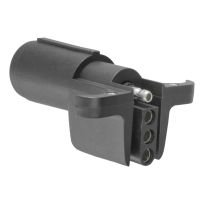 CURT® Electrical Adapter (6-Way Round Vehicle to 4-Way Flat Trailer), 57621